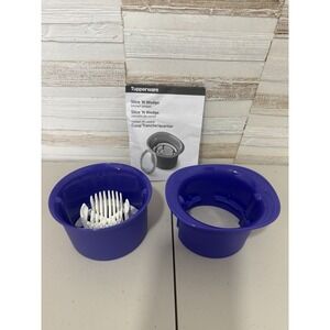 Tupperware Egg Slicer Purple 7353  Strawberry, Olives & Eggs Slice N Star 5 pcs